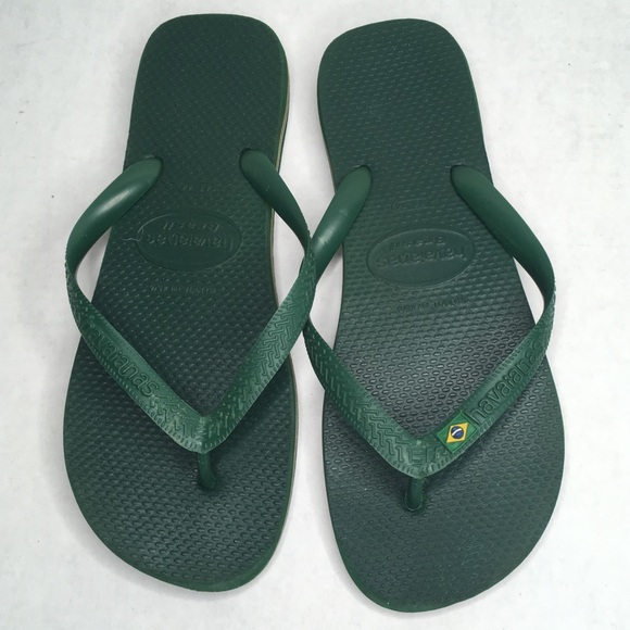 havaianas dark green